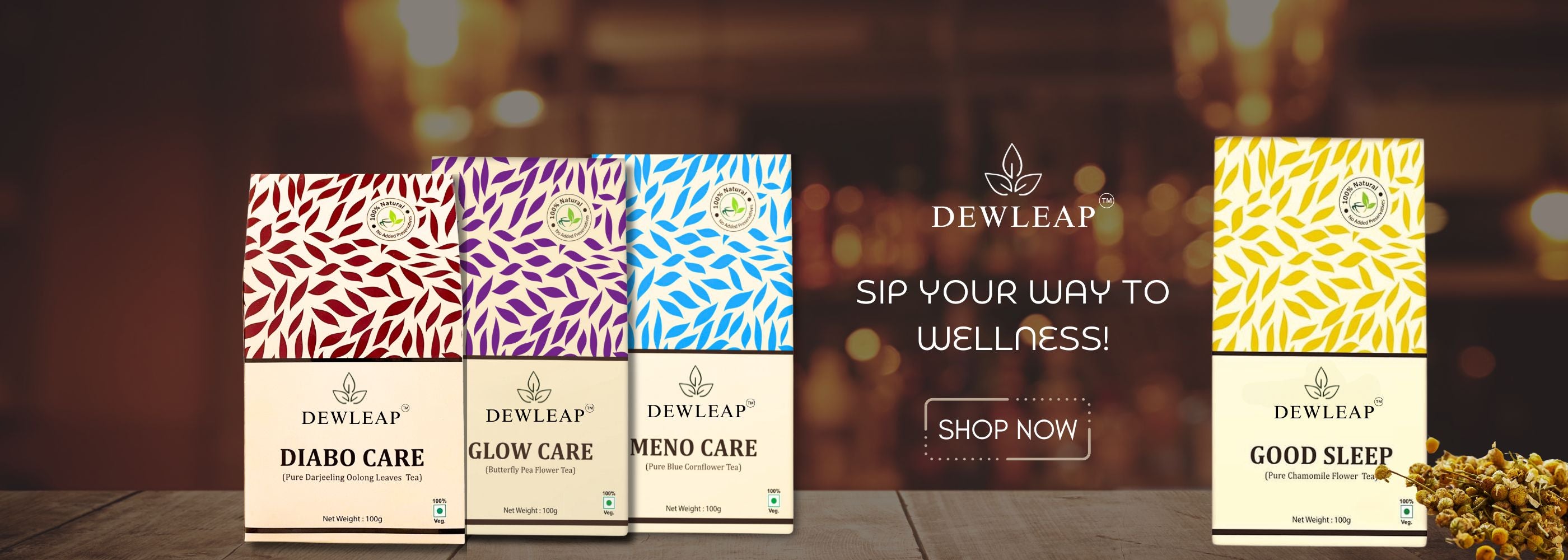 Dewleap tea Wellness Range, Dewleap Tea Wellness Range, chamomile tea, blue tea, butterfly pea flower tea, blue corn flower tea, oolong tea, oolong tea online, best Chinese oolong tea