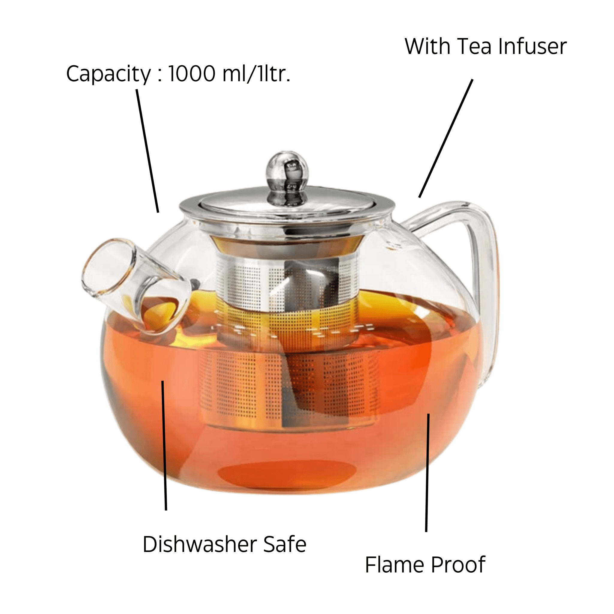 tea infuser kettle, tea infuser mug, glass tea pot, glass tea pot with infuser, stainless steel tea infuser with glass pot, steel tea filter with glass pot, glass tea pot with stainless steel infuser, glass tea pot, glass tea kettle for gas stove, borosilicate glass tea kettle, glass tea kettle with strainer