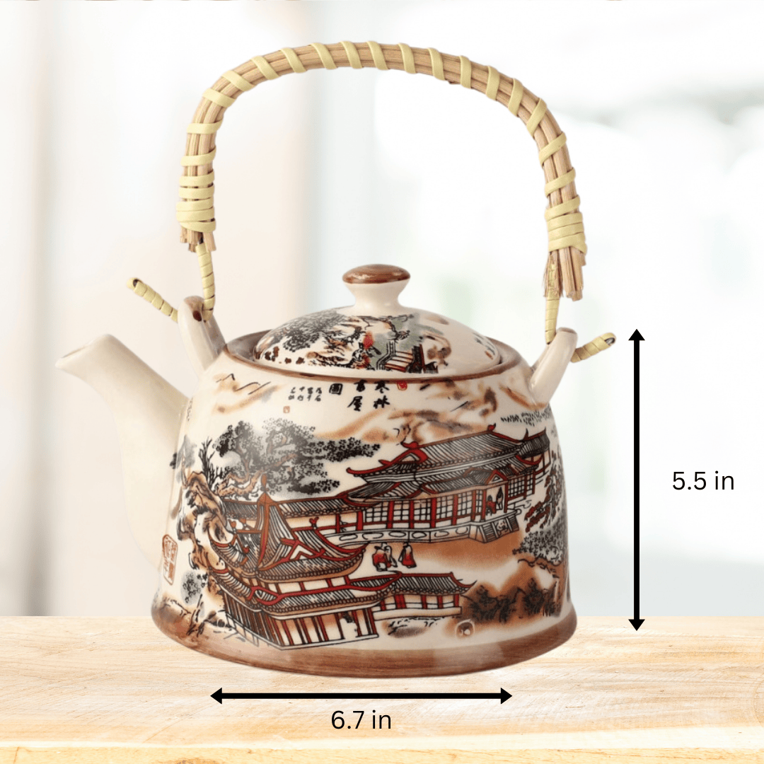 ceramic teapot dimension