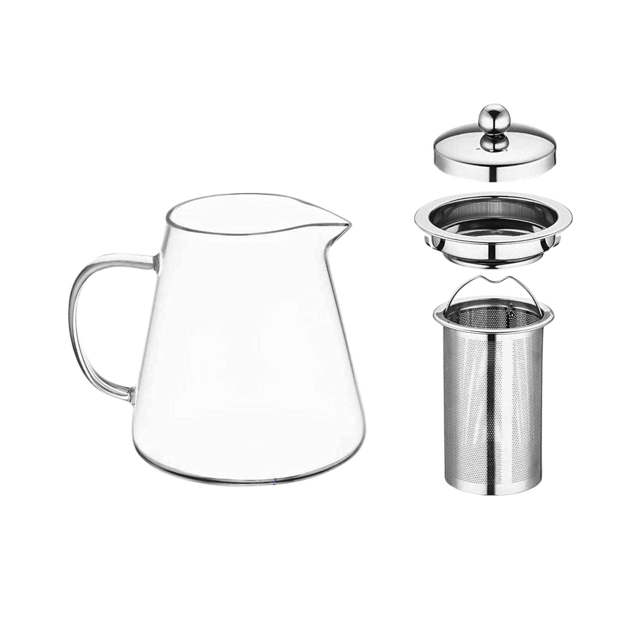 best borosilicate glass tea kettle with tea infuser mug