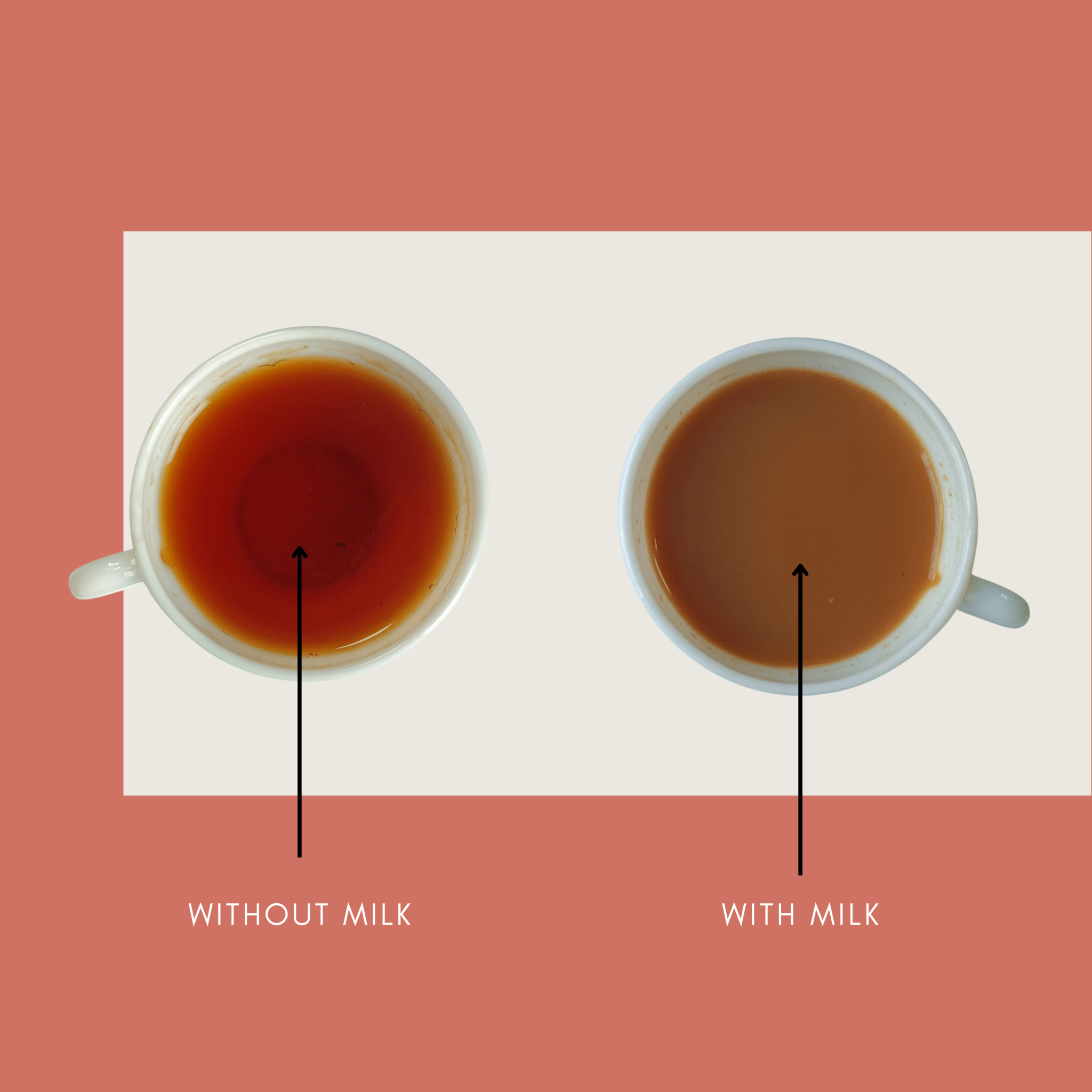 best masala tea color with and without milk