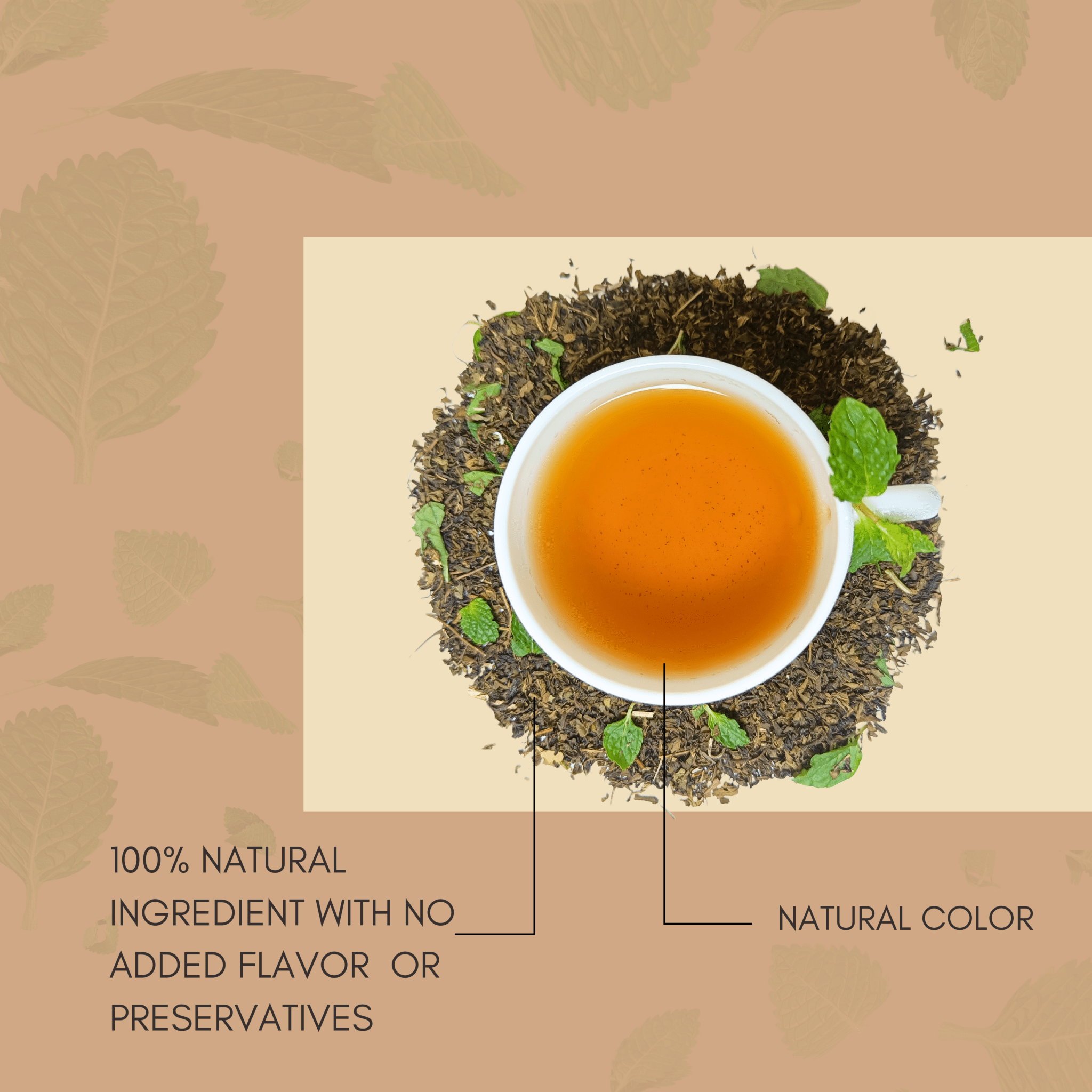 best natural mint green tea color