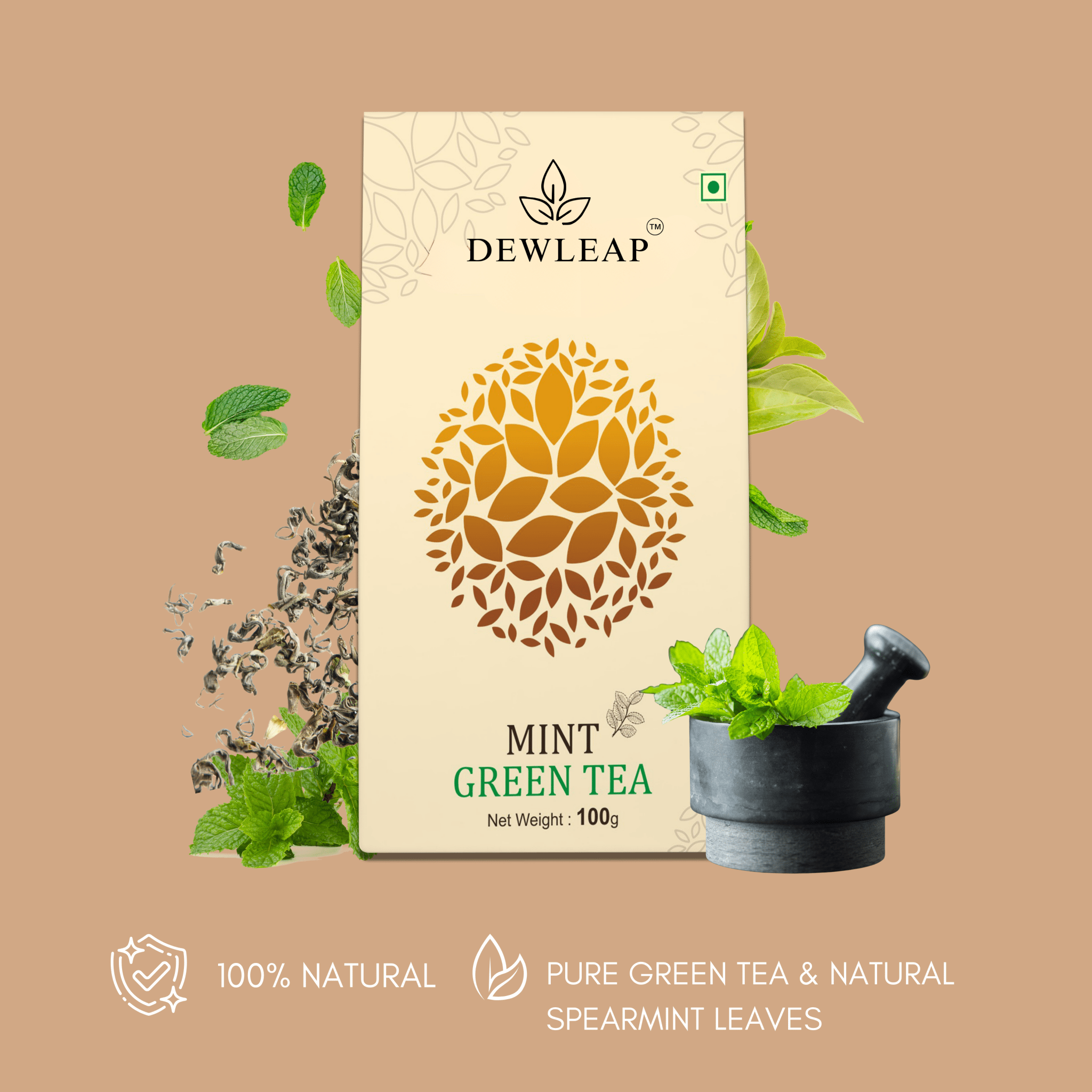 best mint green tea to buy online with great benefits from Dewleap
