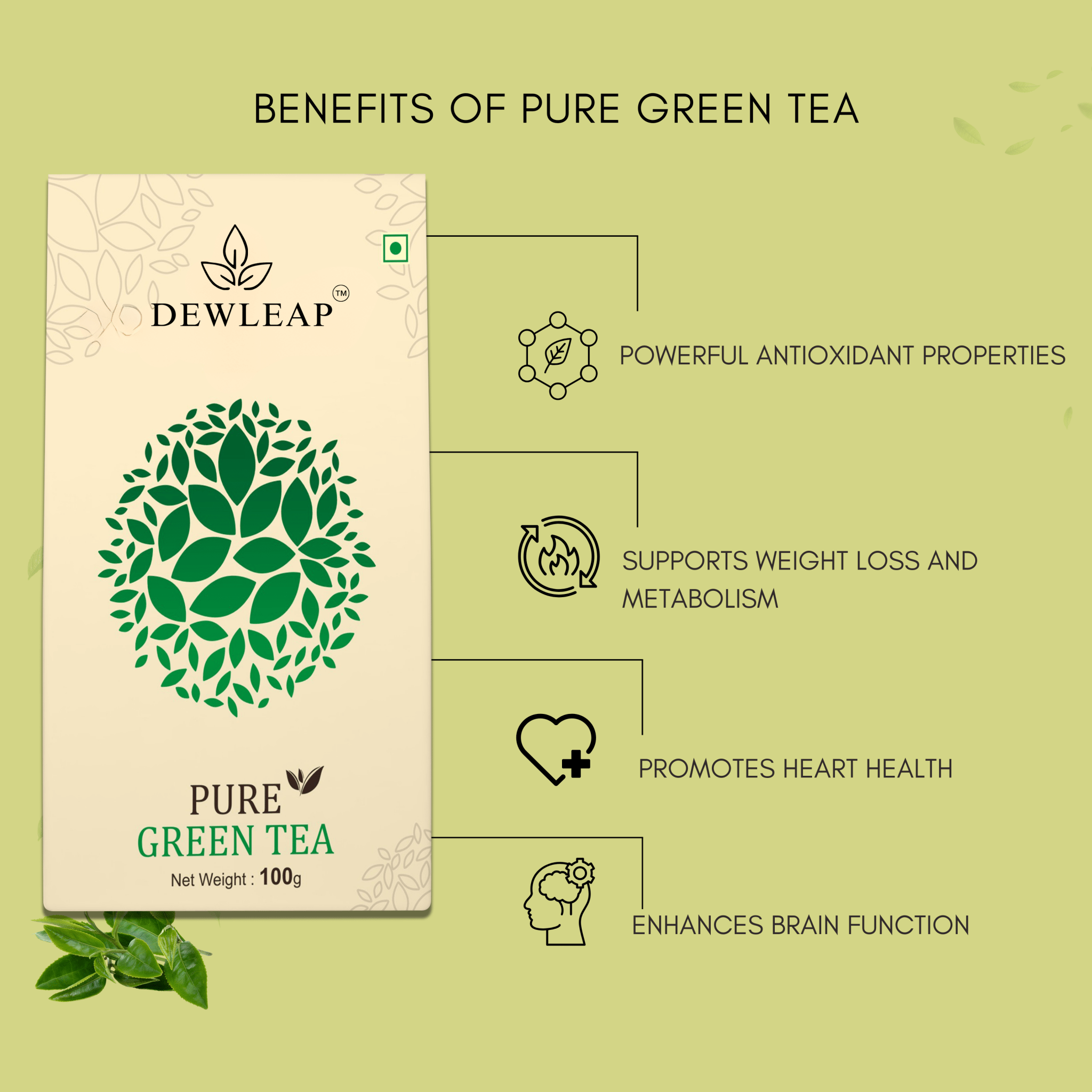 benefits of best green tea available to buy online from Dewleap
