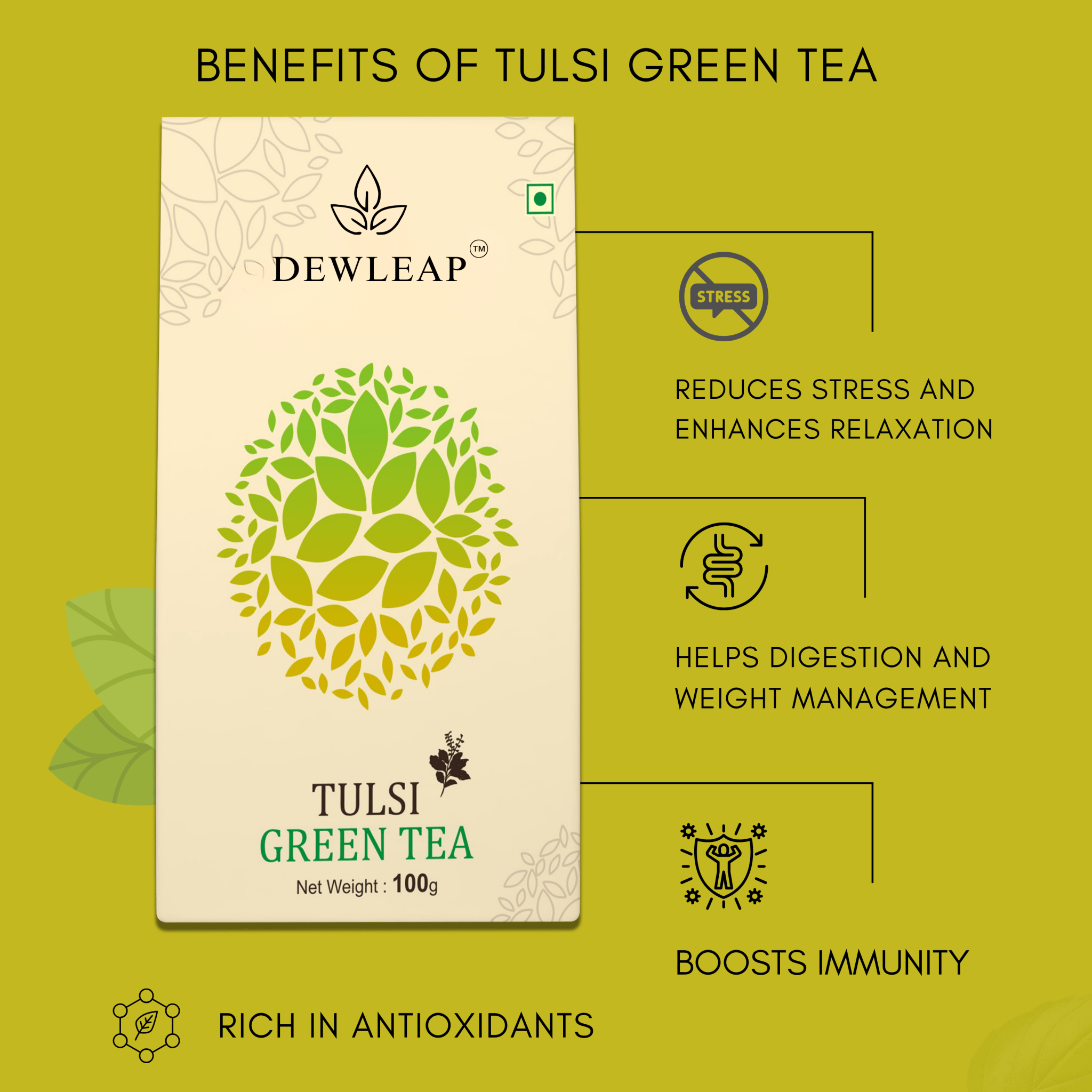 benefits of tulsi green tea